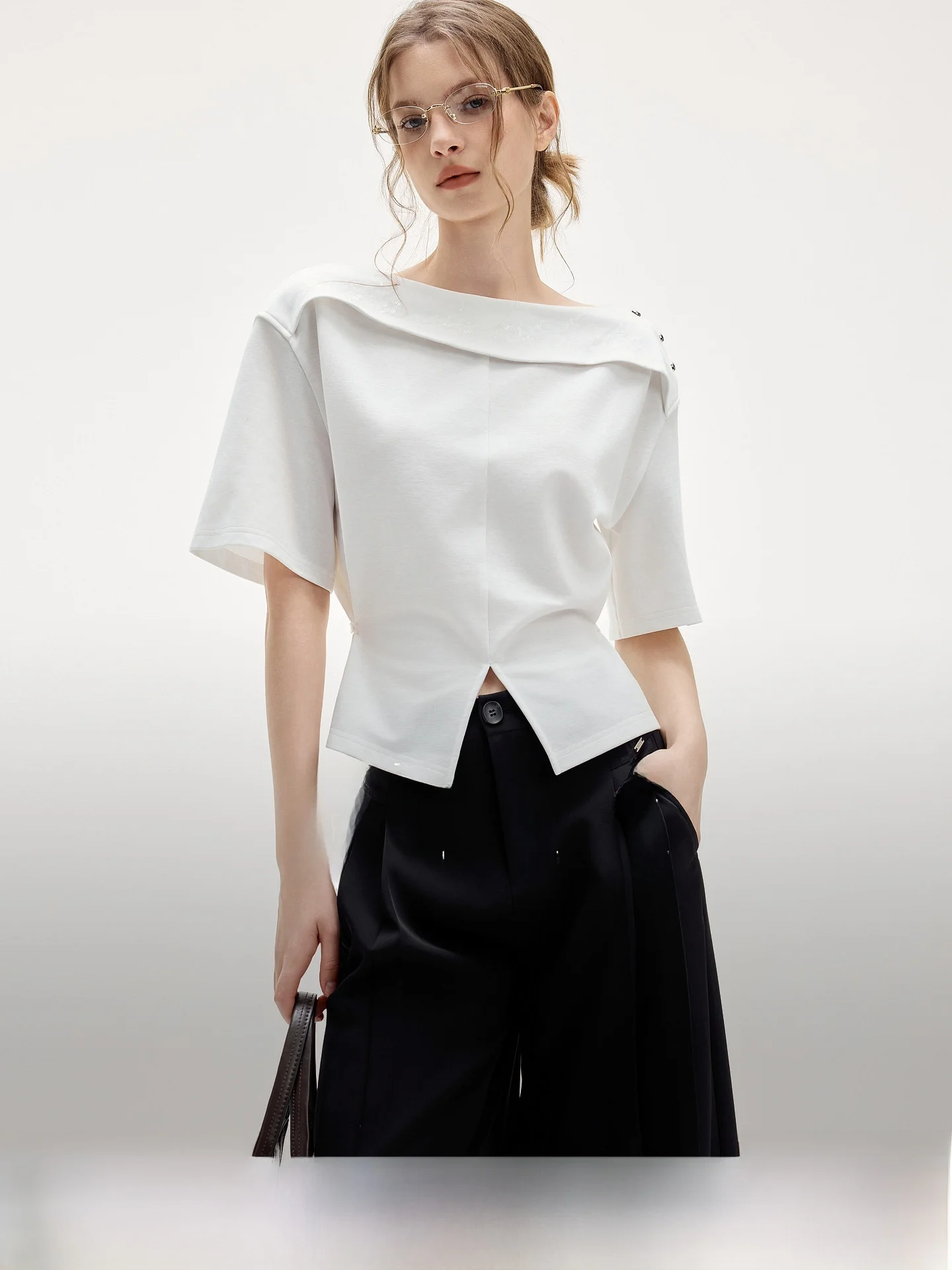 ELLE Design Sensation Sequin One Shoulder Short Sleeve Women's Summer New Fashion Commute Casual T-shirt Top
ELLE Design Sensation Sequin One Shoulder Short Sleeve Women's Summer New Fashion Commute Casual T-shirt Top
