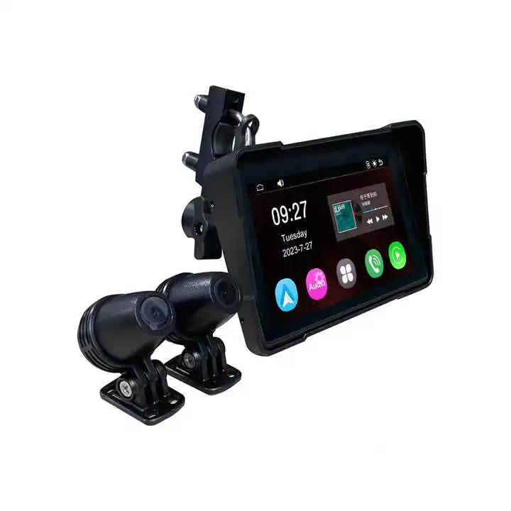 5 Inch Motorcycle Carplay Screen With Two Cam Waterproof And Shockproof 2.5D IPS Touch Screen Motorcycle Monitor Carplay
5 Inch Motorcycle Carplay Screen With Two Cam Waterproof And Shockproof 2.5D IPS Touch Screen Motorcycle Monitor Carplay