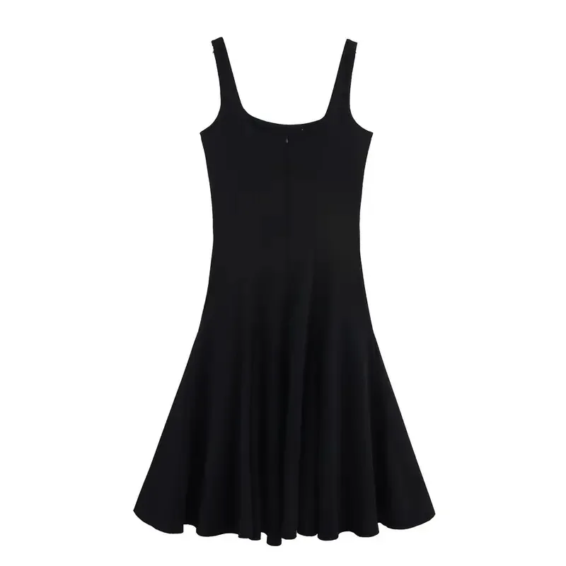 Women's Slim Midi Dress Basic Black Suspenders Zipper Elegant Spring Summer Fashion Holiday Party Dinner New Arrivals
Women's Slim Midi Dress Basic Black Suspenders Zipper Elegant Spring Summer Fashion Holiday Party Dinner New Arrivals