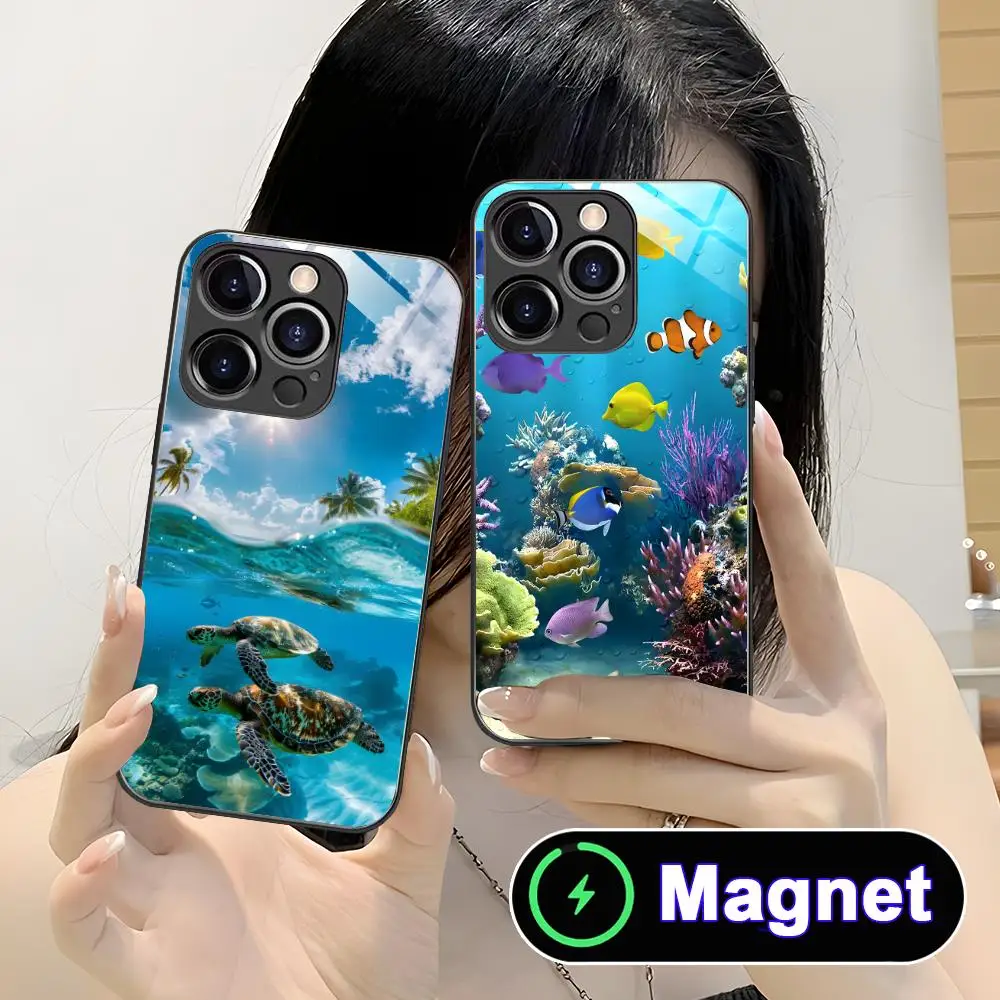 Nature Ocean Fish Phone Case for iPhone 17 16 15 14 13 12 11 Air Pro Max Plus Mini Glass MagSafe Cover
Nature Ocean Fish Phone Case for iPhone 17 16 15 14 13 12 11 Air Pro Max Plus Mini Glass MagSafe Cover