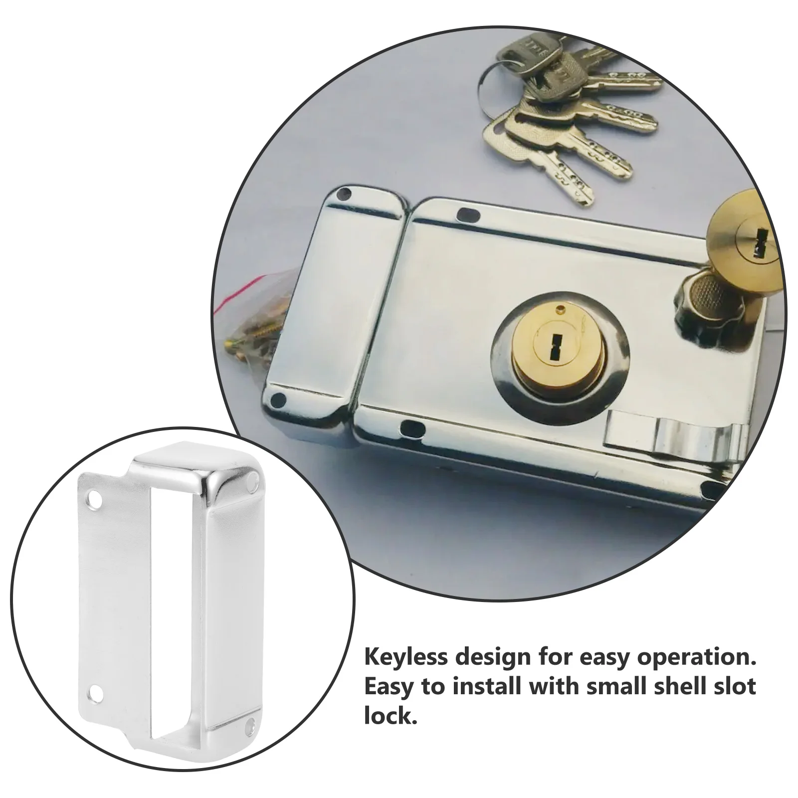 1pcs Lock Shell Stainless Steel 35-50Mm Universal Fit Anti-Theft Reinforcement Plate For Door Latch Guard Deadbolt Cover Repair
1pcs Lock Shell Stainless Steel 35-50Mm Universal Fit Anti-Theft Reinforcement Plate For Door Latch Guard Deadbolt Cover Repair