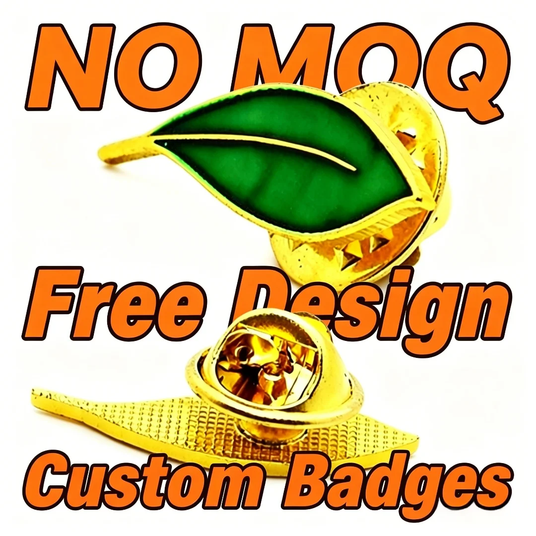 Custom Lapel Pin Green Leaf Enamel Pin Gold Metal Plant Brooch Nature Suit Collar Decor Gift No MOQ Free Design
Custom Lapel Pin Green Leaf Enamel Pin Gold Metal Plant Brooch Nature Suit Collar Decor Gift No MOQ Free Design