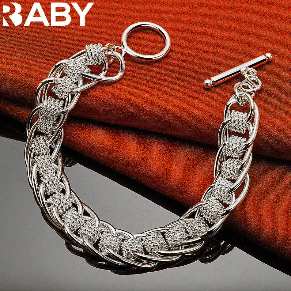 URBABY 925 Sterling Silver Multi Circle Woven Bracelet For Men's and Women's Boutique Jewelry Fashion Personality Birthday Gifts
URBABY 925 Sterling Silver Multi Circle Woven Bracelet For Men's and Women's Boutique Jewelry Fashion Personality Birthday Gifts