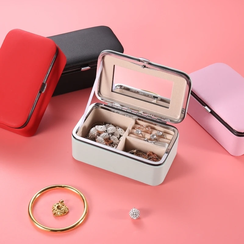 Multi-function Storage Box Lady Portable Jewelry Box Travel Case Essential Ring Earrings Necklace Handmade Jewelry Box Gift Box
Multi-function Storage Box Lady Portable Jewelry Box Travel Case Essential Ring Earrings Necklace Handmade Jewelry Box Gift Box