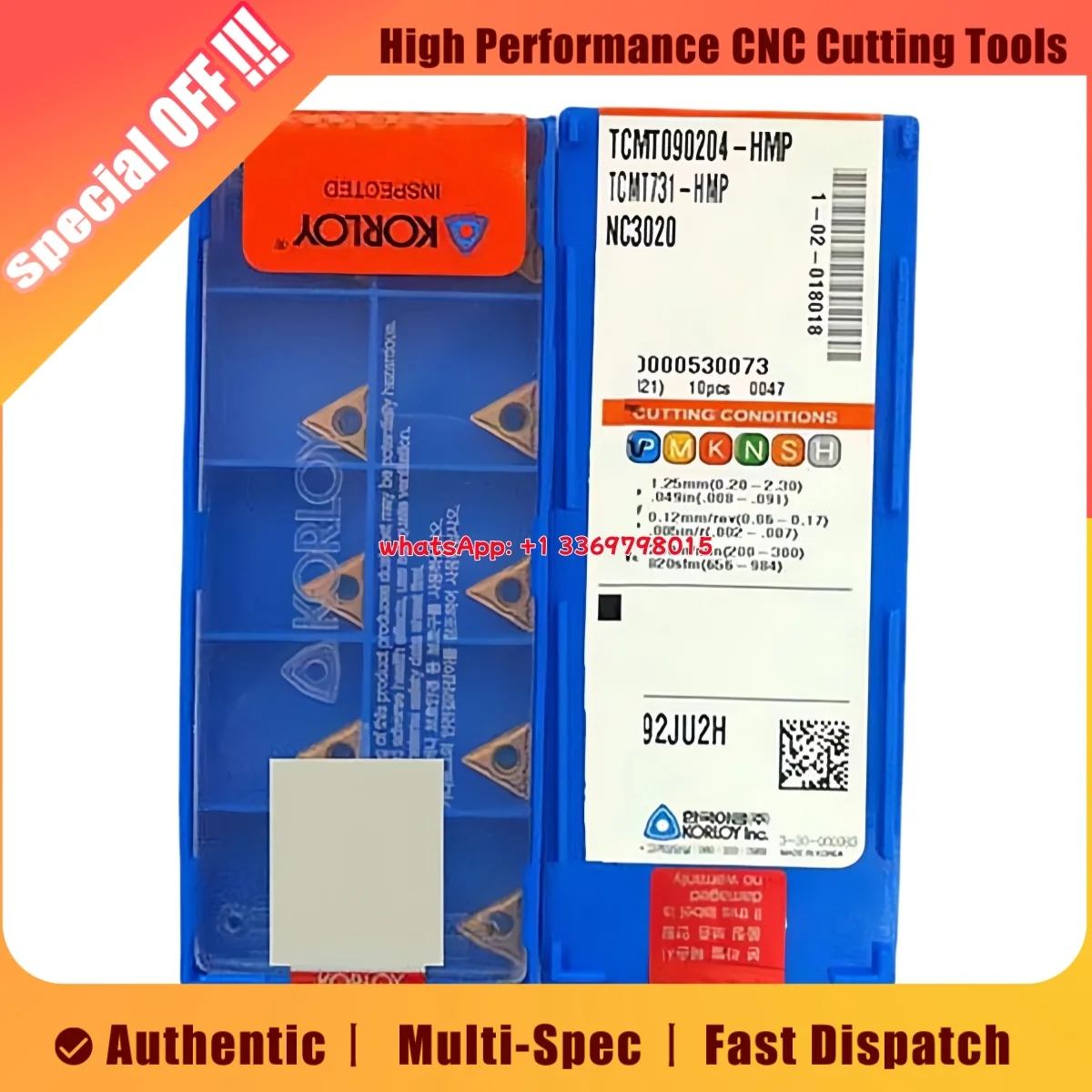 Original TCMT09 TCMT11 TCMT0902 04 TCMT1102 04 -C25 HMP PC9030 NC3020 VN2500 CC1500 CC2500 CN2500 NC6210 Turning Insert
Original TCMT09 TCMT11 TCMT0902 04 TCMT1102 04 -C25 HMP PC9030 NC3020 VN2500 CC1500 CC2500 CN2500 NC6210 Turning Insert