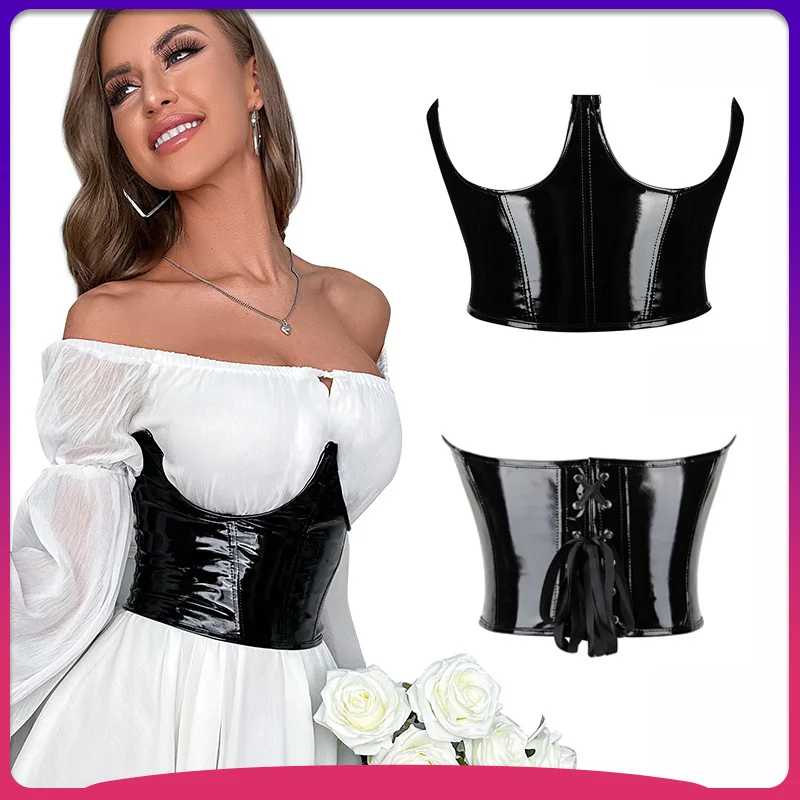 Faux Leather Sexy Underbust Corset Women Curve Shaper Modeling Strap Slimming Waist Belt Black
Faux Leather Sexy Underbust Corset Women Curve Shaper Modeling Strap Slimming Waist Belt Black