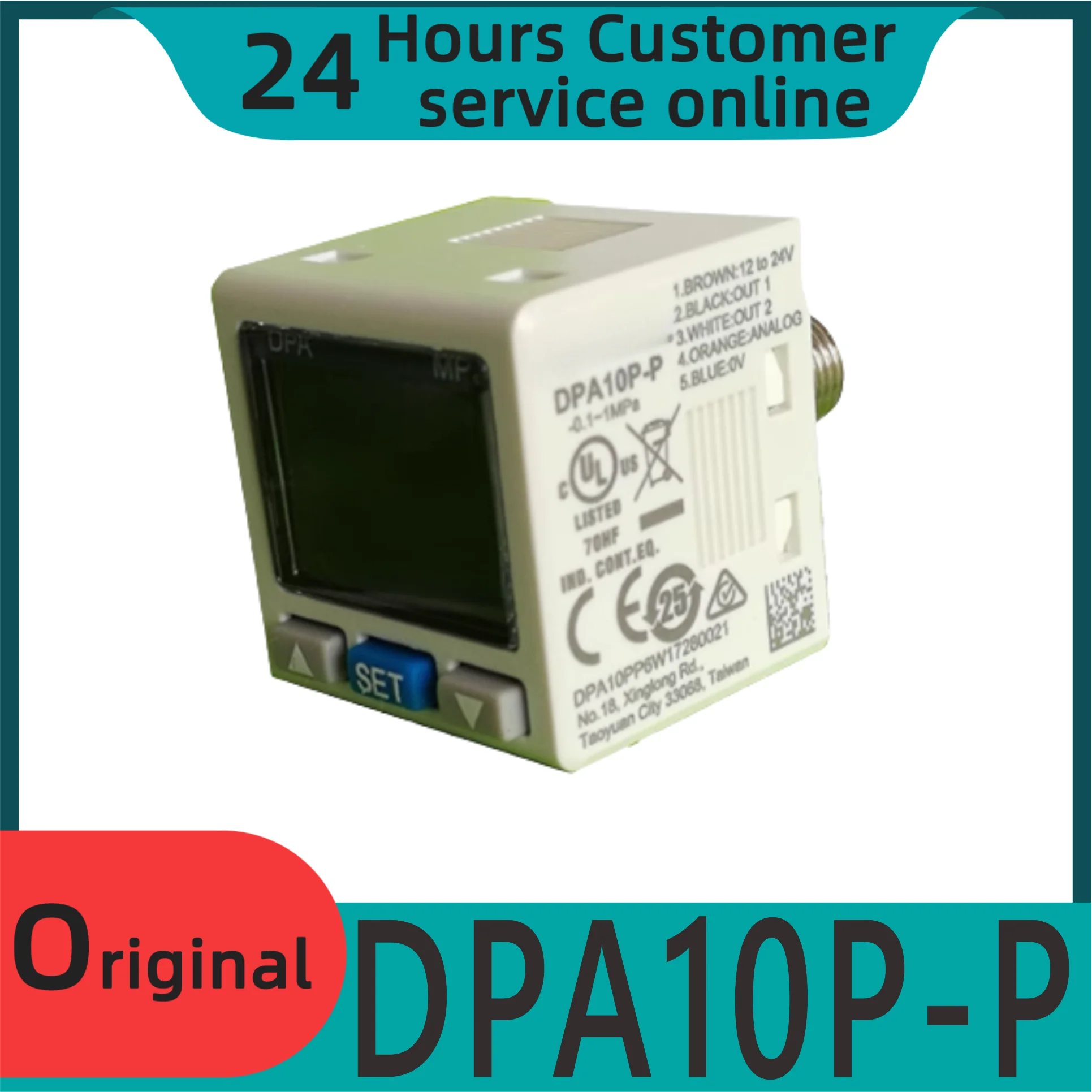 Brand New Original Pressure Sensor Pressure Gauge Dpa10p-p Vfd2a7ms43ansaa
Brand New Original Pressure Sensor Pressure Gauge Dpa10p-p Vfd2a7ms43ansaa