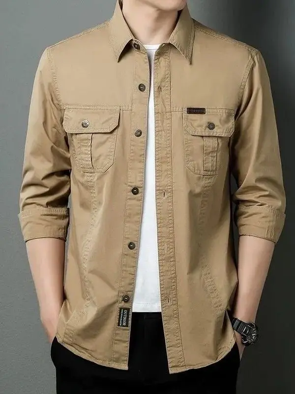 Men's Long Sve Cotton irt Casual Lightweight Collared Workwear Spring Autumn Outerwear Faionable Loose Fit irt
Men's Long Sve Cotton irt Casual Lightweight Collared Workwear Spring Autumn Outerwear Faionable Loose Fit irt