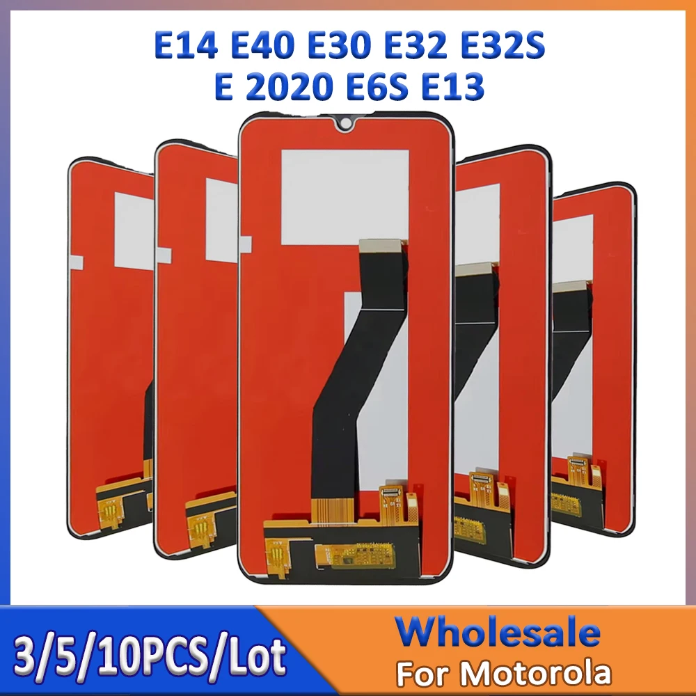 3/5/10 Pieces/Lot For Motorola E14 E40 E30 LCD For Moto E32 2022 E32S E 2020 Screen E13 (XT2345 / 2023) Display E6S XT2053
3/5/10 Pieces/Lot For Motorola E14 E40 E30 LCD For Moto E32 2022 E32S E 2020 Screen E13 (XT2345 / 2023) Display E6S XT2053