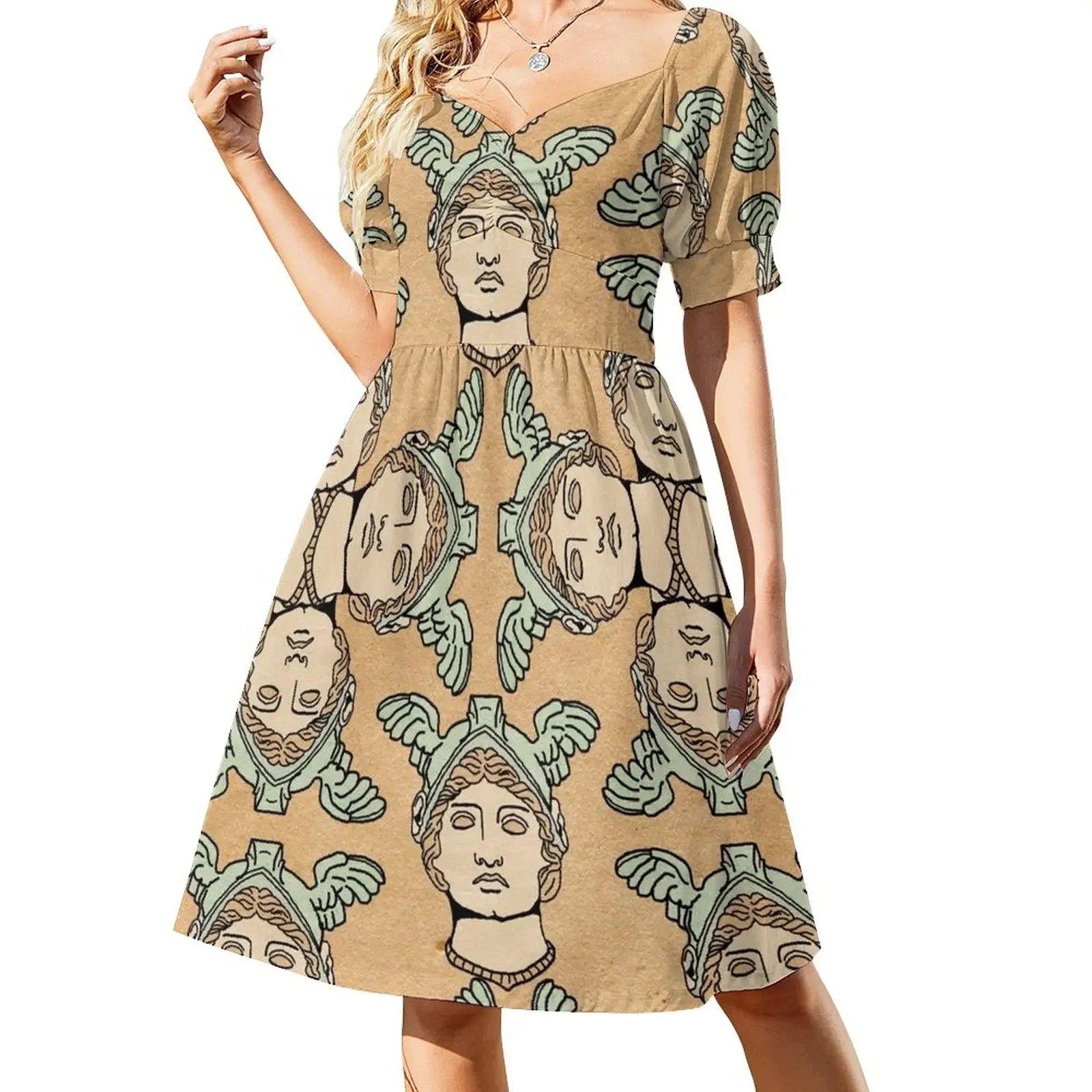 Roman Short-Sleeved Dress loose women's dress Dresses for wedding party Dance dresses
Roman Short-Sleeved Dress loose women's dress Dresses for wedding party Dance dresses