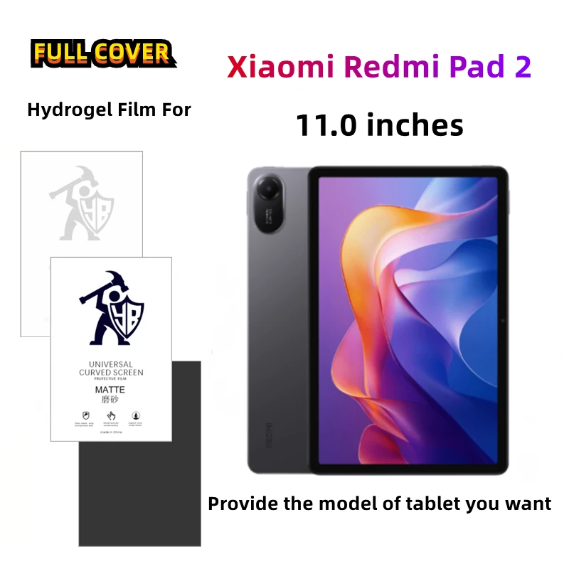 2pcs Matte Tablets Hydrogel Film For Xiaomi Redmi Pad 2 11.0 HD Screen Protector For Redmi Pad2 11.0 inches Anti Spy Protective
2pcs Matte Tablets Hydrogel Film For Xiaomi Redmi Pad 2 11.0 HD Screen Protector For Redmi Pad2 11.0 inches Anti Spy Protective
