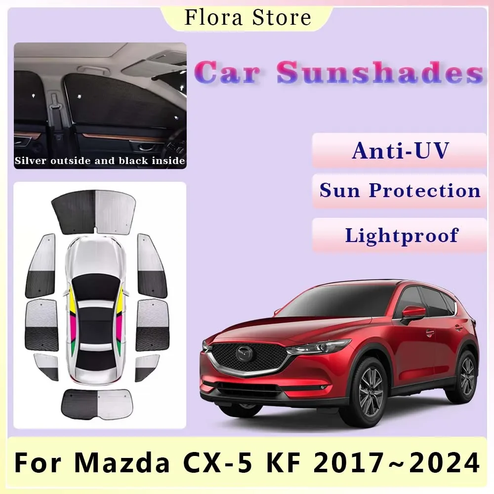 Полный охват для Mazda CX-5 KF CX5 2017 ~ 2024 автомобильные солнцезащитные очки, боковое окно, защита от УФ-лучей, занавеска на заднее стекло, солнцезащитный козырек, аксессуары
Полный охват для Mazda CX-5 KF CX5 2017 ~ 2024 автомобильные солнцезащитные очки, боковое окно, защита от УФ-лучей, занавеска на заднее стекло, солнцезащитный козырек, аксессуары