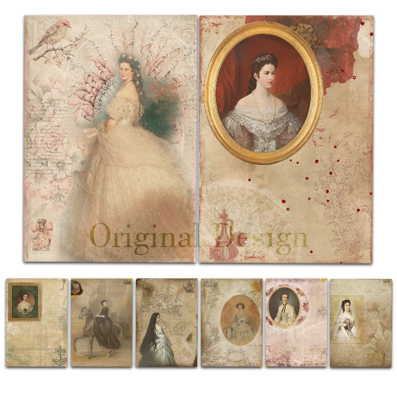 Rice Paper Original Design WuleeGifts Elizabeth A Retro Scrapbooking Decoration Vintage Junk Journal S25022601 8PCS Craft Papers
Rice Paper Original Design WuleeGifts Elizabeth A Retro Scrapbooking Decoration Vintage Junk Journal S25022601 8PCS Craft Papers