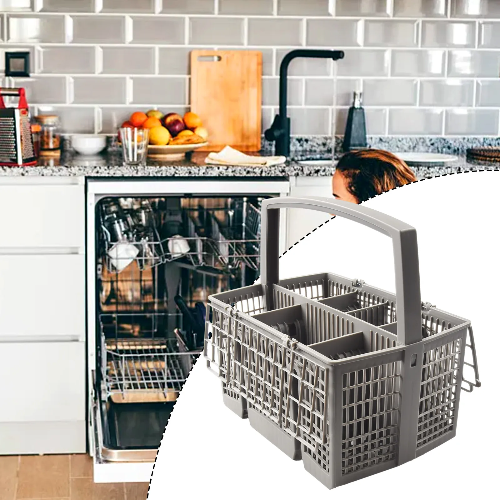 Dishwasher Cutlery Basket for Bosch and For Constructa Compatibility Replacement for Part Numbers 668270 and 00668270
Dishwasher Cutlery Basket for Bosch and For Constructa Compatibility Replacement for Part Numbers 668270 and 00668270