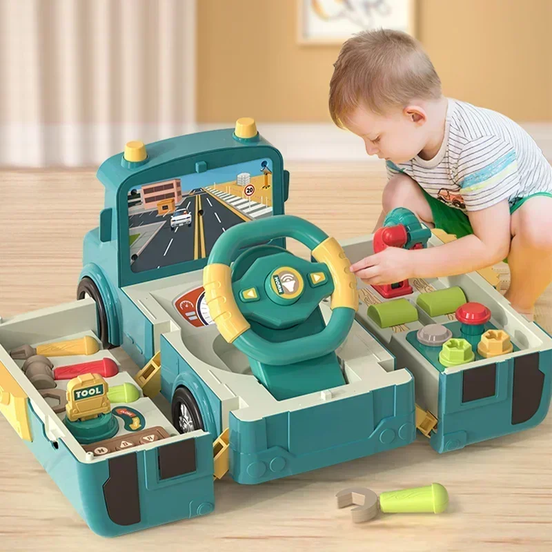 Children Steering Wheel Sound And Light Puzzle Toys Deformed Buses Multi Functional Simulation Toy For Early Kids Education Gift
Children Steering Wheel Sound And Light Puzzle Toys Deformed Buses Multi Functional Simulation Toy For Early Kids Education Gift