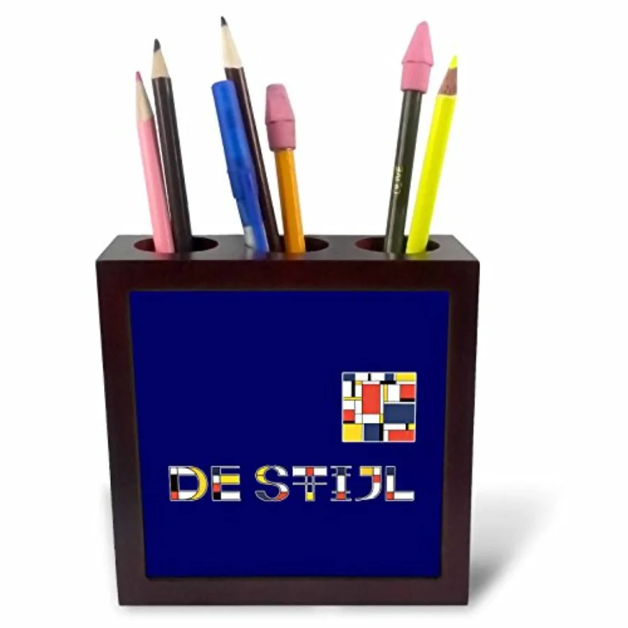 Tile Pen Holder - De Stijl - the Style - Text Neoplasticism Art Painting on Blue - 5-Inches Ph_284037_1
Tile Pen Holder - De Stijl - the Style - Text Neoplasticism Art Painting on Blue - 5-Inches Ph_284037_1