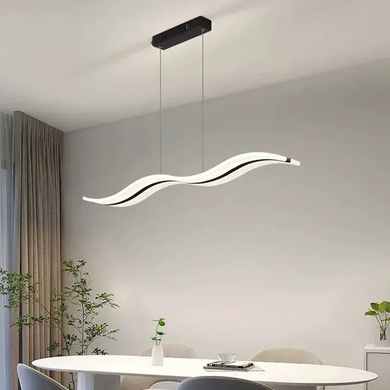 Modern LED Pendant Lamp Minimalist Strip Hanging Chandelier Light Fixture For Living Dining Room Kitchen Island
Modern LED Pendant Lamp Minimalist Strip Hanging Chandelier Light Fixture For Living Dining Room Kitchen Island