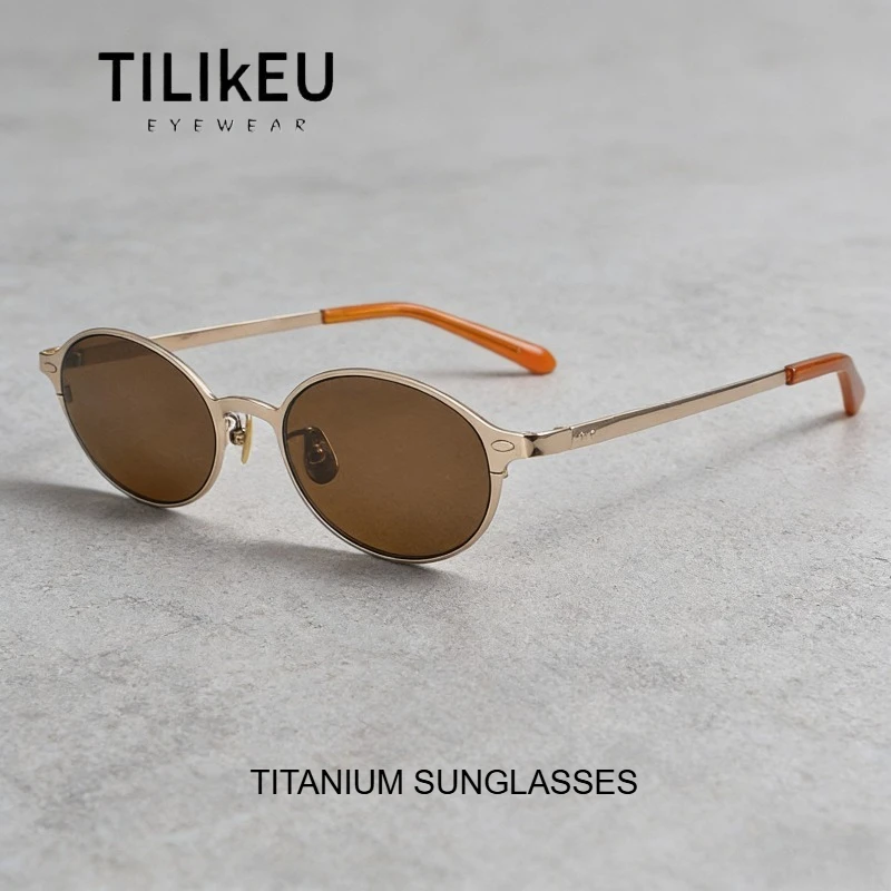 New Ultra-light Pure Titanium Fashion Oval Luxury Sunglasses for Women Street Party Travel Trend Small Frame Sunglasses UV400
New Ultra-light Pure Titanium Fashion Oval Luxury Sunglasses for Women Street Party Travel Trend Small Frame Sunglasses UV400