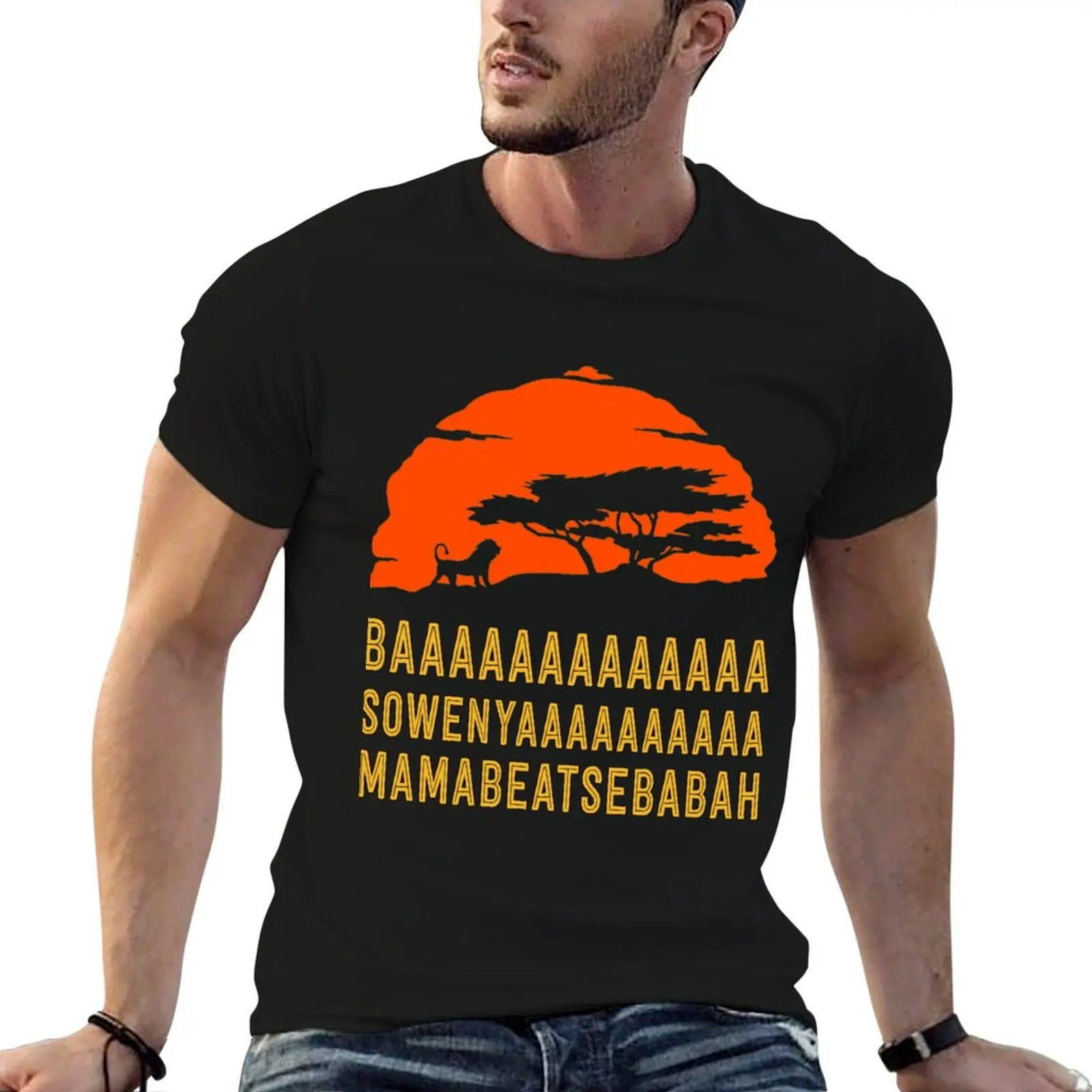 BAAAAAAAAAAAAA SOWENYAAAAAAAAAA MAMABEATSEBABAH African Lion . Fitted . T-Shirt fashion shirts Anime t-shirt men clothes
BAAAAAAAAAAAAA SOWENYAAAAAAAAAA MAMABEATSEBABAH African Lion . Fitted . T-Shirt fashion shirts Anime t-shirt men clothes