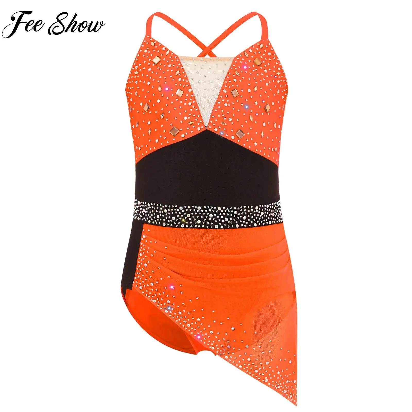 Kids Girl Gymnastics Leotard Shiny Rhinestones Ruched Dress for Figure Ice Skating Ballet Lyrical Modern Dance Stage Performance
Kids Girl Gymnastics Leotard Shiny Rhinestones Ruched Dress for Figure Ice Skating Ballet Lyrical Modern Dance Stage Performance