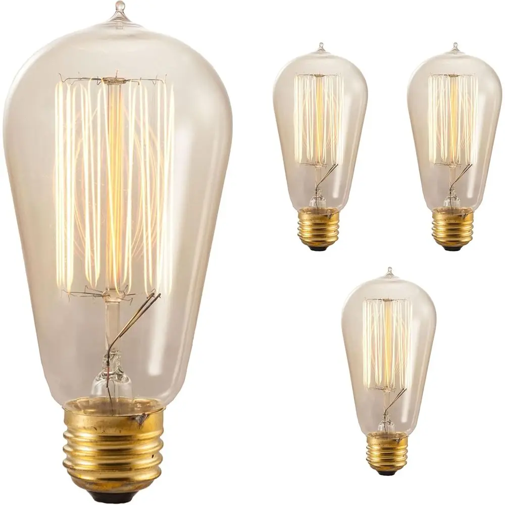 134019 40W Nostaic Edison Squirrel Cage-Style Bulb - 4 шт. в упаковке
134019 40W Nostaic Edison Squirrel Cage-Style Bulb - 4 шт. в упаковке