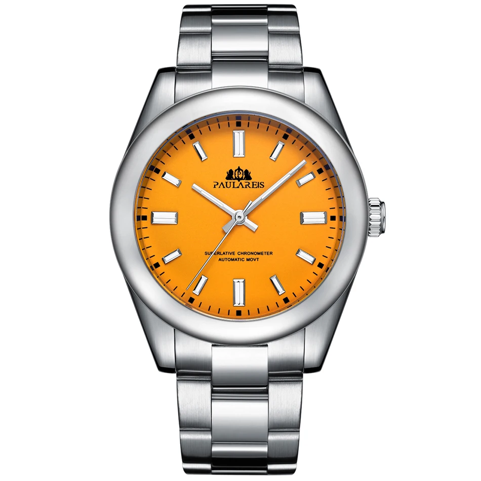 Automatic Men Watch Mechanical Self Wind Stainless Steel Luxury Red Yellow Blue Green Rainbow 41mm
Automatic Men Watch Mechanical Self Wind Stainless Steel Luxury Red Yellow Blue Green Rainbow 41mm