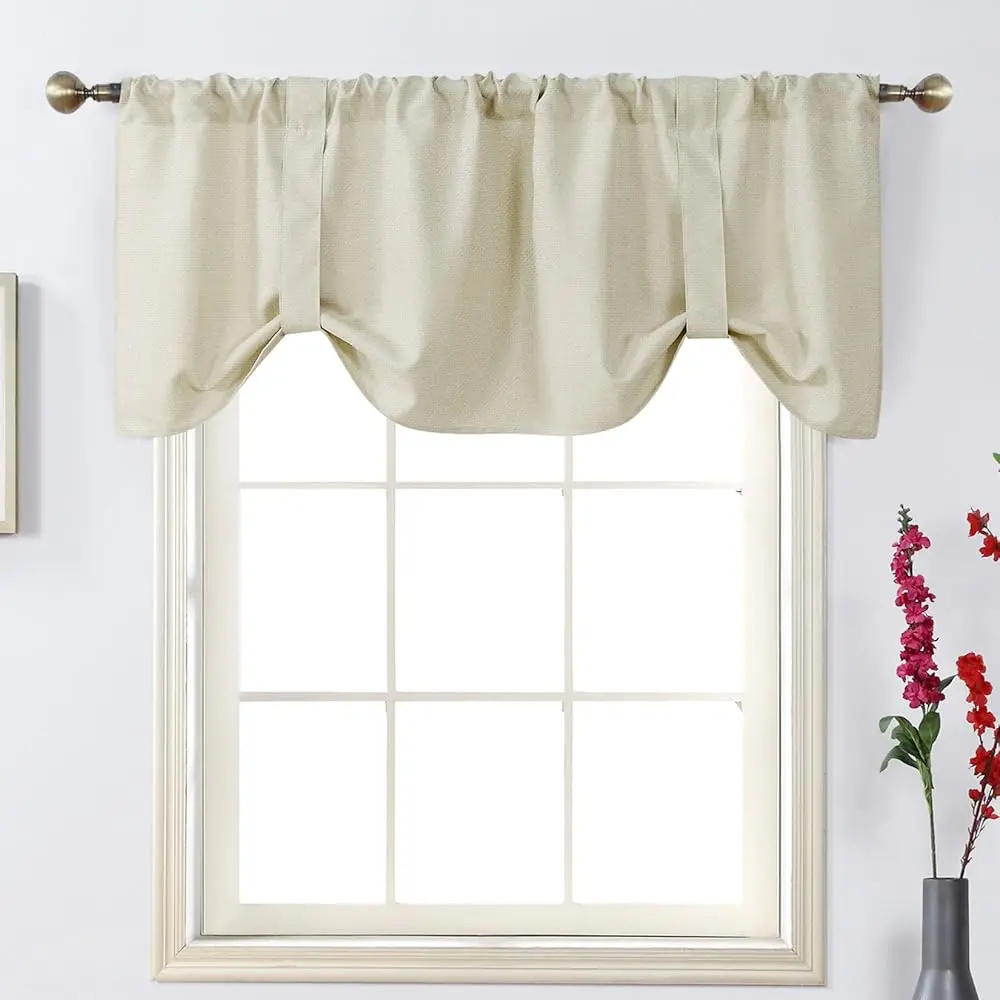 Tie Up Shade Ain Valance Window Treatment For Living Room, Adjustable Balloon Rod Pocket Drape Valance, Set Of 1, 54 X 18 H,
Tie Up Shade Ain Valance Window Treatment For Living Room, Adjustable Balloon Rod Pocket Drape Valance, Set Of 1, 54 X 18 H,