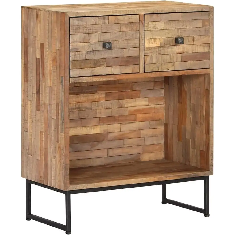 Reclaimed Teak Wood Sideboard, Rustic Industrial Style, 11.8x23.6x29.5, Brown, Storage Cabinet for Living/Dining Room
Reclaimed Teak Wood Sideboard, Rustic Industrial Style, 11.8x23.6x29.5, Brown, Storage Cabinet for Living/Dining Room