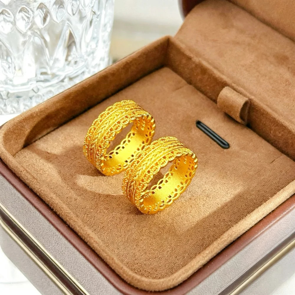 Luxurious 24K9999 hollowed-out filigree new Chinese style precision crafted ring with a wealthy design
Luxurious 24K9999 hollowed-out filigree new Chinese style precision crafted ring with a wealthy design
