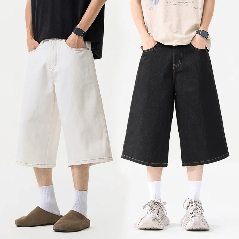 Men Spring Summer Streetwear Fashion Vintage Loose Casual Calf-length Denim Jeans Pants Cityboy Jeans Trousers man
Men Spring Summer Streetwear Fashion Vintage Loose Casual Calf-length Denim Jeans Pants Cityboy Jeans Trousers man