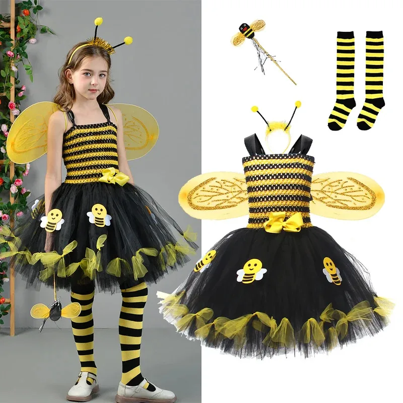 Ролевая игра Платье пчелы в полоску с животными, костюм для выступления насекомых, пышная юбка на Хэллоуин, группа фотографий для девочек, карнавальное платье
Ролевая игра Платье пчелы в полоску с животными, костюм для выступления насекомых, пышная юбка на Хэллоуин, группа фотографий для девочек, карнавальное платье