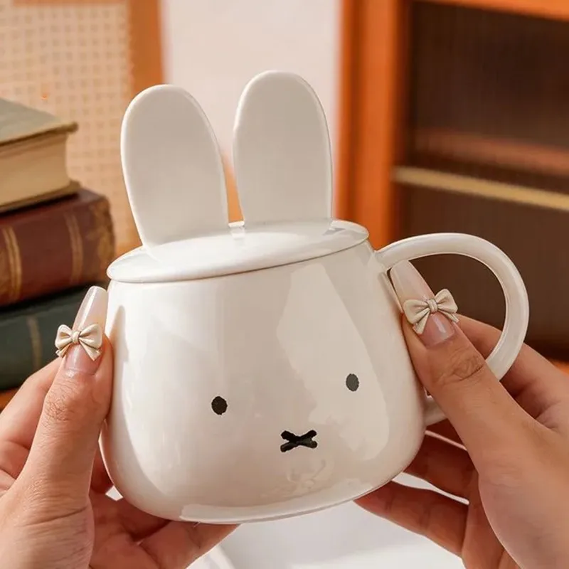 Cute Miffy Milk White Ear Ceramic Mug Kawaii Cartoon High Temperature Resistant Anti Scald Beautiful Anime coffee Water Cup Gift
Cute Miffy Milk White Ear Ceramic Mug Kawaii Cartoon High Temperature Resistant Anti Scald Beautiful Anime coffee Water Cup Gift