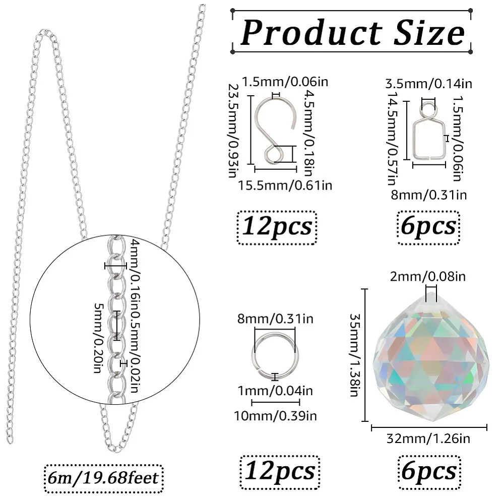 DIY Teardrop Chandelier Parts Making Findings Including Glass Pendants 304 Stainless Steel Jump Rings and Twist Chains
DIY Teardrop Chandelier Parts Making Findings Including Glass Pendants 304 Stainless Steel Jump Rings and Twist Chains