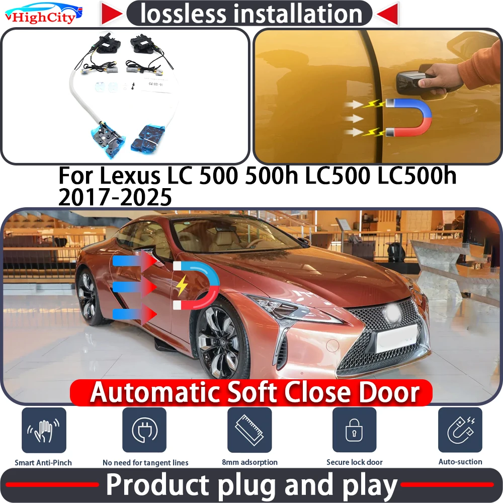 HighCity Electric Closing Door Lock Actuator for Lexus LC 500 500h LC500 LC500h 2017-2025 Soft Close Power Latch System Auto
HighCity Electric Closing Door Lock Actuator for Lexus LC 500 500h LC500 LC500h 2017-2025 Soft Close Power Latch System Auto
