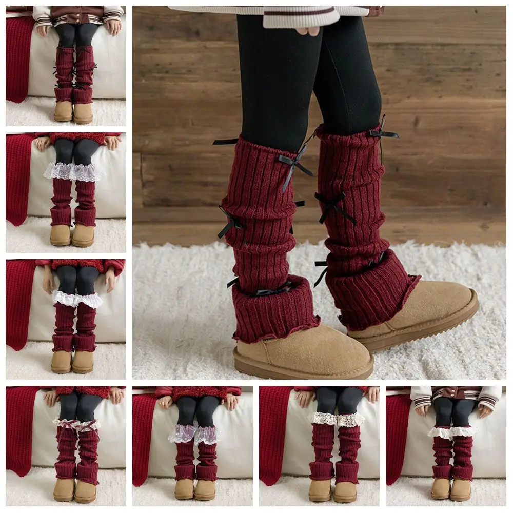 Cute Korean Style New Year Leg Warmers JK Harajuku Knitted Red Leg Cover Woolen Lolitas Lace Bow Leg Socks Autumn/Winter
Cute Korean Style New Year Leg Warmers JK Harajuku Knitted Red Leg Cover Woolen Lolitas Lace Bow Leg Socks Autumn/Winter
