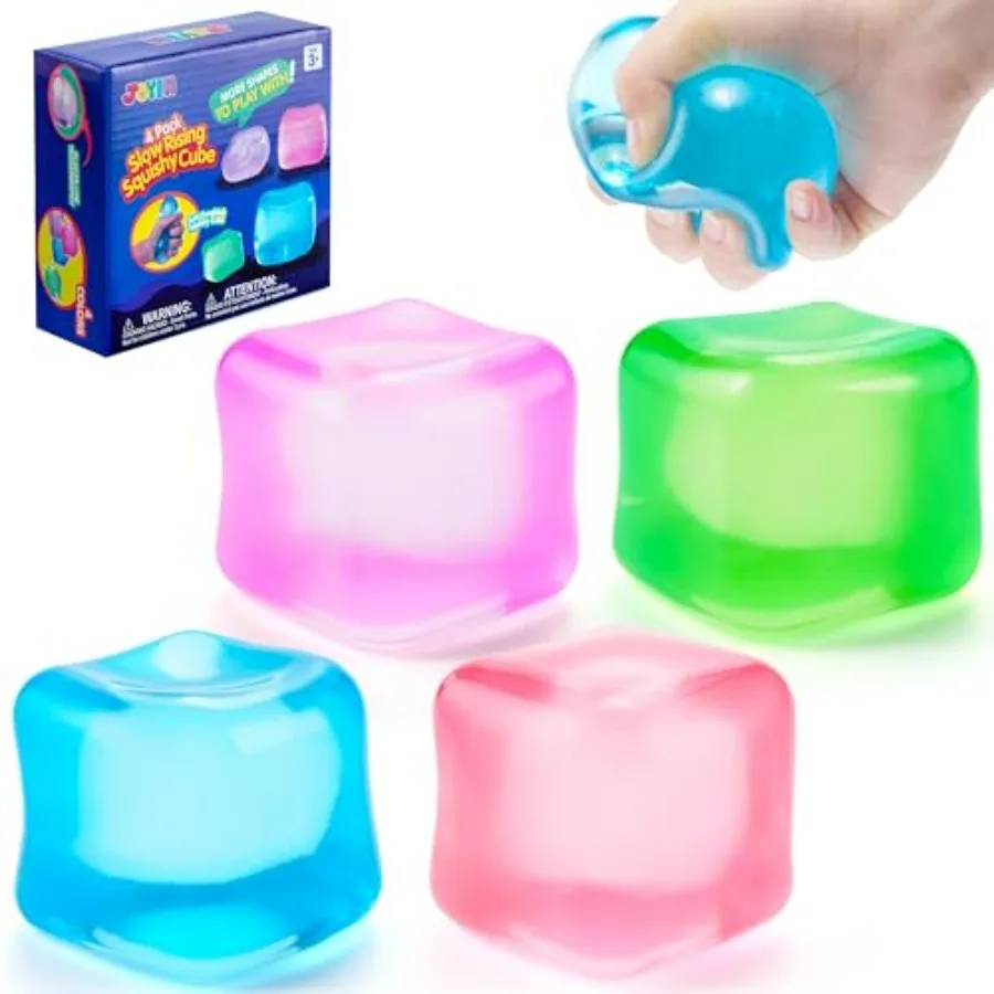 4 Pack Stress Cube, 2'' High Density Cube Fidget Toy, Stress Relief with Slow Rising Sensory Squishy Toys for Adults, Birthday
4 Pack Stress Cube, 2'' High Density Cube Fidget Toy, Stress Relief with Slow Rising Sensory Squishy Toys for Adults, Birthday