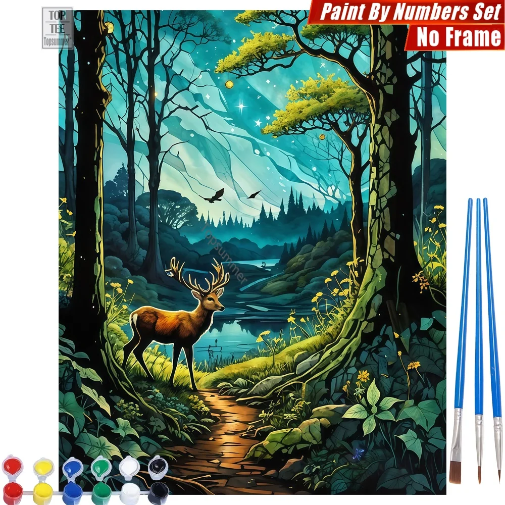 Deer Moonlit Path DIY Painting By Number Kit - Deer Forest Moon Family Activities Birthday Gift For Husband
Deer Moonlit Path DIY Painting By Number Kit - Deer Forest Moon Family Activities Birthday Gift For Husband