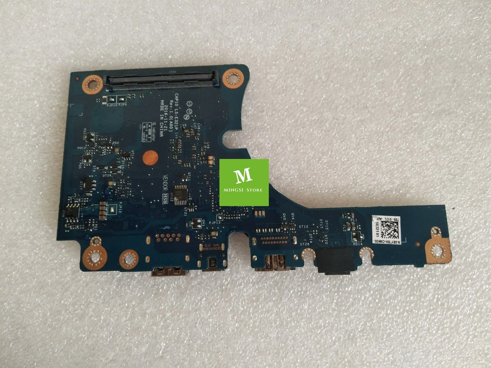 Genuine FOR DELL 7720 7710 USB HDMI TYPE-C BOARD CN 081T6H 81T6H LS-E321P
Genuine FOR DELL 7720 7710 USB HDMI TYPE-C BOARD CN 081T6H 81T6H LS-E321P