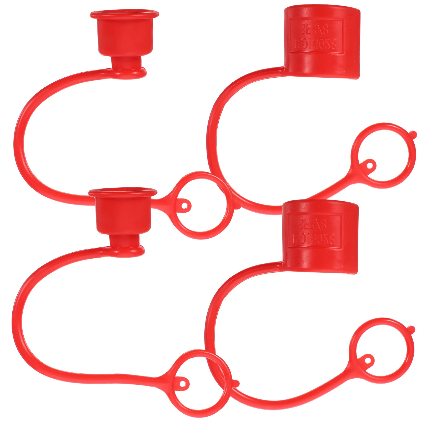 4 Pcs Hose Quick Connector Cap Hydraulic Kit Coupler Caps Elasticity Red Coupling Dust Covers
4 Pcs Hose Quick Connector Cap Hydraulic Kit Coupler Caps Elasticity Red Coupling Dust Covers