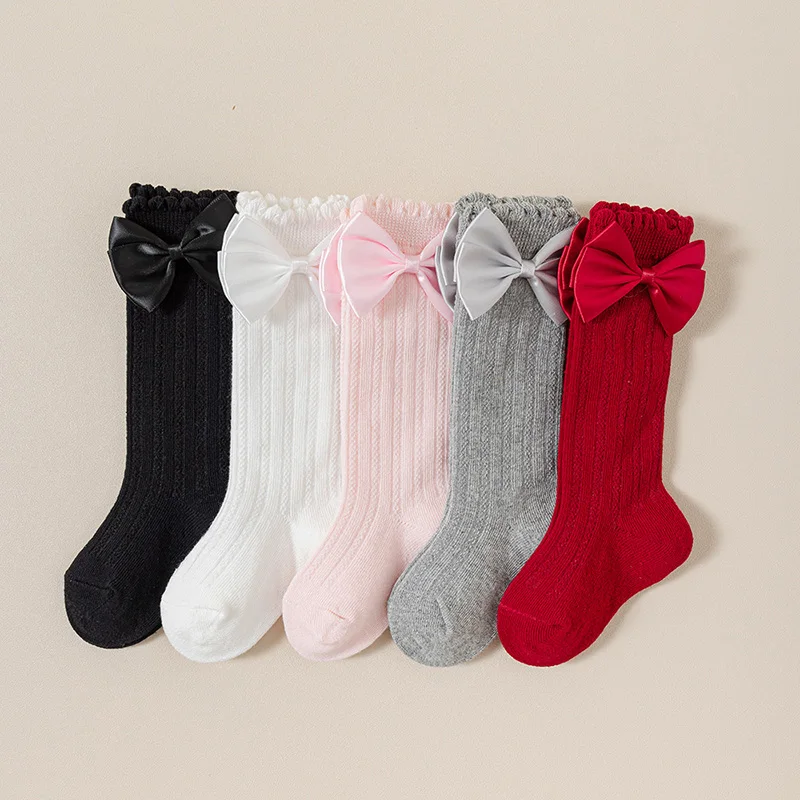 Детские носки принцессы с бантом, однотонные детские носки до середины икры, весенне-осенняя хлопковая обувь, милые детские вязаные чулки для девочек, От 0 до 4 лет
Детские носки принцессы с бантом, однотонные детские носки до середины икры, весенне-осенняя хлопковая обувь, милые детские вязаные чулки для девочек, От 0 до 4 лет