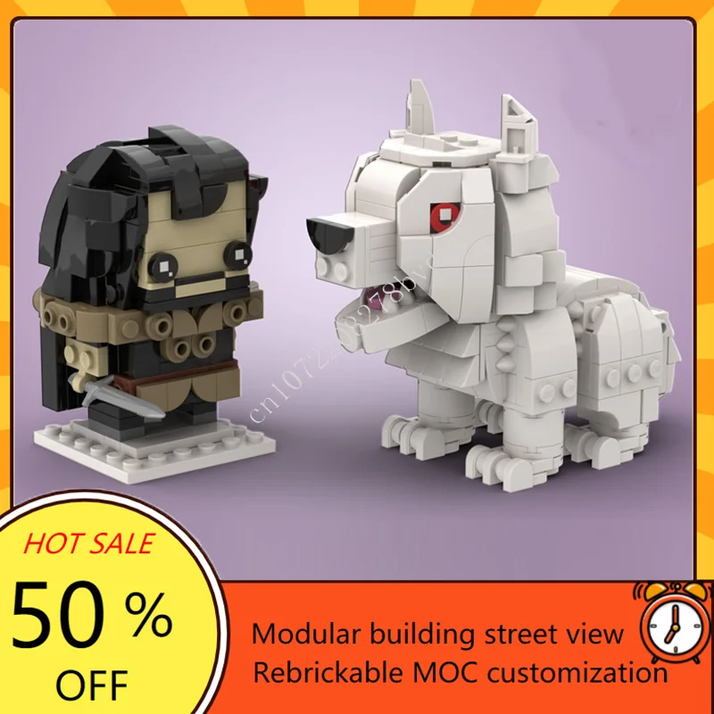 442PCS MOC Classic Cartoon Figures Jon Snow + Ghost Gifts Model Building Block Architecture DIY Education Assembly Set Toy Gifts
442PCS MOC Classic Cartoon Figures Jon Snow + Ghost Gifts Model Building Block Architecture DIY Education Assembly Set Toy Gifts