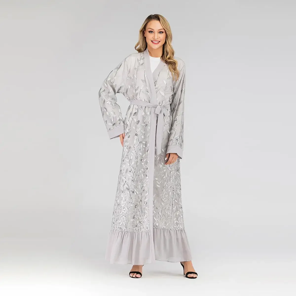 Dubai Muslim Women Embroidery Lace Open Cardigan Abaya Islamic Kaftan Maxi Dress Long Sleeve Arab Robe Gown Robe 2024 Autumn
Dubai Muslim Women Embroidery Lace Open Cardigan Abaya Islamic Kaftan Maxi Dress Long Sleeve Arab Robe Gown Robe 2024 Autumn