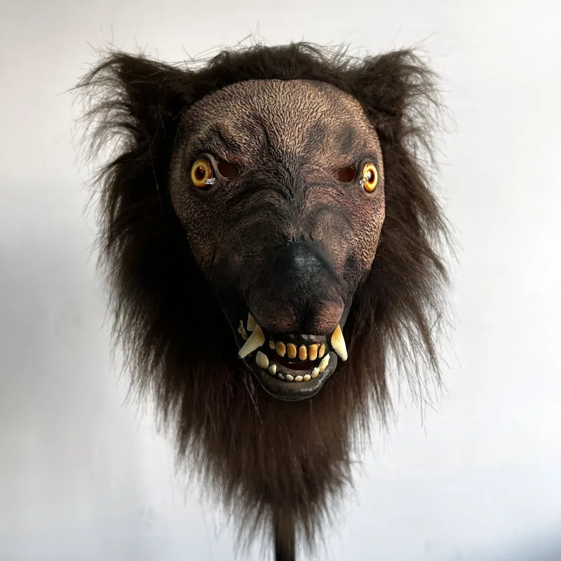 Lifelike Latex Wolf Head Mask with Brown Hair, Scary Animal Mask for Halloween Party Cosplay
Lifelike Latex Wolf Head Mask with Brown Hair, Scary Animal Mask for Halloween Party Cosplay