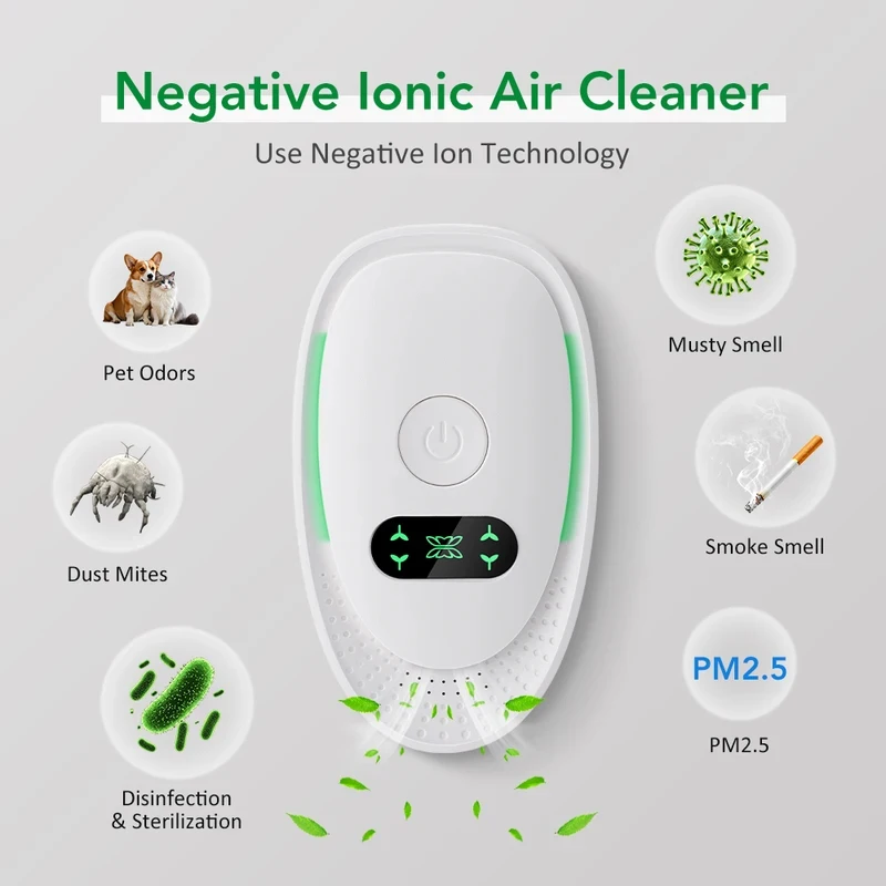 2025 New Smart Negative Ion Air Purifier Pet Deodorizer Plug-in Odor Eliminator for Home Litter Box
2025 New Smart Negative Ion Air Purifier Pet Deodorizer Plug-in Odor Eliminator for Home Litter Box