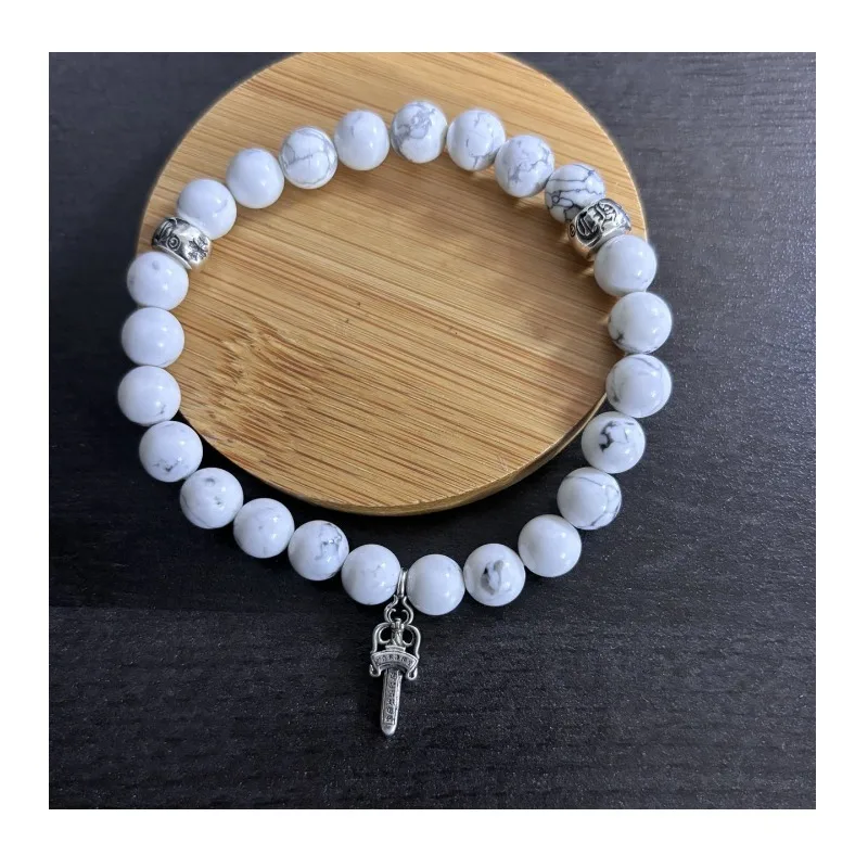 Trendy Fashion Versatile Simple Small Fresh Turquoise Style Sword Accessories Men's and Women's Bracelets
Trendy Fashion Versatile Simple Small Fresh Turquoise Style Sword Accessories Men's and Women's Bracelets