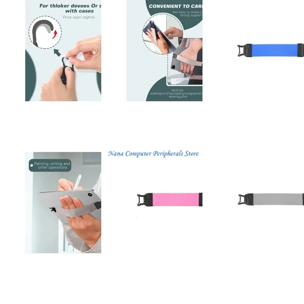 F68C Tablets Holder Strap Mount Elastic Stretching Band Elastic Strap Holder Mounts
F68C Tablets Holder Strap Mount Elastic Stretching Band Elastic Strap Holder Mounts