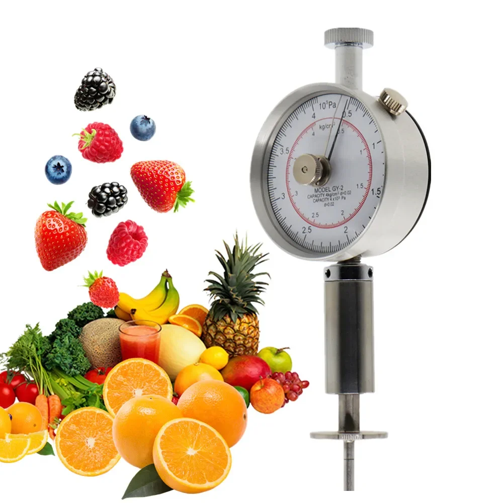 GY-2/GY-3 Pointer Fruit Hardness Tester Fruit Penetrometer Oranges Apples Pears Grapes Fruit Sclerometer Testing Dimond tester 
GY-2/GY-3 Pointer Fruit Hardness Tester Fruit Penetrometer Oranges Apples Pears Grapes Fruit Sclerometer Testing Dimond tester
