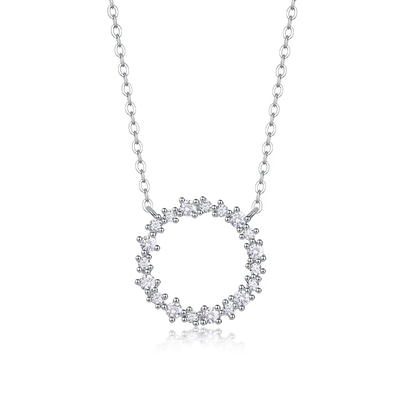 TBCYD 0.4CT D Color Moissanite Circle Pendant Necklace For Women GRA Certified S925 Silver Irregular Circle Charm Necklace Chain
TBCYD 0.4CT D Color Moissanite Circle Pendant Necklace For Women GRA Certified S925 Silver Irregular Circle Charm Necklace Chain