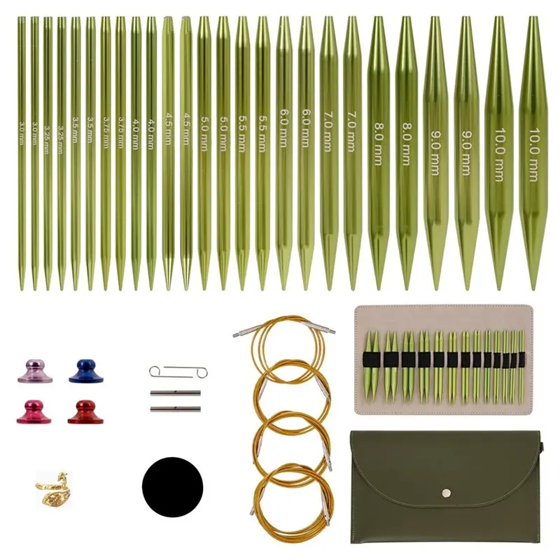 TFORU-Circular Knitting Needles Set 13 Pairs Of Premium Aluminum Needles And Knitting Tools Box For Knitting Projects Use
TFORU-Circular Knitting Needles Set 13 Pairs Of Premium Aluminum Needles And Knitting Tools Box For Knitting Projects Use