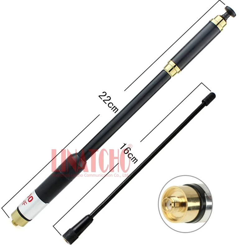 AL-800 dual band VHF UHF long range telescopic antenna AL800 SMA Female Walkie Talkie UV-5R UV-B6 TG-UV2 KG-UVD1P
AL-800 dual band VHF UHF long range telescopic antenna AL800 SMA Female Walkie Talkie UV-5R UV-B6 TG-UV2 KG-UVD1P